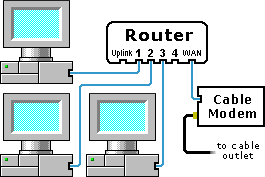 Diagram of network connections