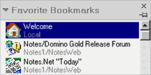 Bookmarks w/ server names